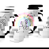 Rainbow Eight Year Girl Birthday Party Boho Family 8Th Year  Accent Mug
