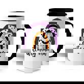 Womens Halloween Rainbow Witchy Mama Ghost Mom Costume Momster  Accent Mug