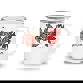 Peace Love Crawfish Cute Leopard And Seafood Lover  Camping Mug