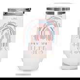 11 Years Of Awesome Girls 11Th Birthday Pink Boho Rainbow  Wine Tumbler