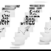 Class Dismissed Paper Airplane Last Day Of School Teachers  Wine Tumbler