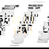 Faith Over Fear Leopard Letters Christian Faith Cross  Wine Tumbler