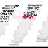 Feminist Flowers Us Pro Choice Forced Birth Is Not Freedom  Wine Tumbler