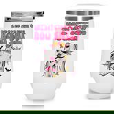 Groovy Pink Ribbon Mom Breast Cancer Is Boo Sheet Halloween  V2 Wine Tumbler