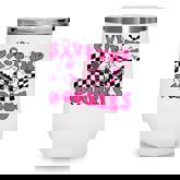 Groovy Save The Boo Bees Funny Breast Cancer Halloween Retro  V2 Wine Tumbler