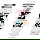 Happy Last Day Of School Kids Teacher Student Graduation  Wine Tumbler