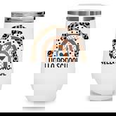 Hello Preschool Rainbow Teacher Team Preschool Squad Girls  Wine Tumbler