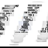 I’M Sorry Did I Roll My Eyes Out Loud Funny Sarcastic Cat  Wine Tumbler