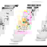 Kids 4Th Birthday I Am 4 Years Old And Llamazing Llama Girl Ns  V2 Wine Tumbler