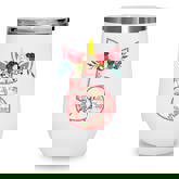 Kids 5 Year Old Gifts 5Th Birthday Girls Unicorn Face Flower  Wine Tumbler