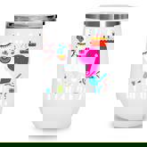 Kids 9 Year Old I Am 9 Years Old And Llamazing Llama 9Th Birthday  Wine Tumbler