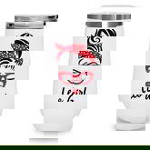 Leo Girl Messy Bun Leopard Bandana July Zodiac Sign Birthday  Wine Tumbler