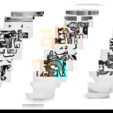 Leopard Faith Over Fear Cowboy Western Country Christian  Wine Tumbler