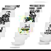 Messy Hair Bandana Sunglasses Bmx Mom Life Mothers Day  Wine Tumbler