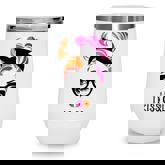 Messy Hair Woman Bun I Kiss Girls Mom Life Lgbt Mothers Day  Wine Tumbler