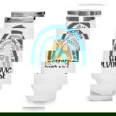 Pediatric Nurse Cute Rainbow Funny Pediatric Nurse Wine Tumbler