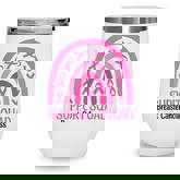 Rainbow Support Squad Breast Cancer Awareness Pink Ribbon  Wine Tumbler