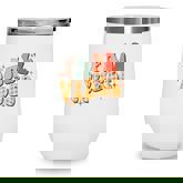 Retro Fall Vibes Thanksgiving Autumn Wine Tumbler