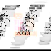 Retro Halloween Pumpkin Tis The Season Hot Ghoul Halloween  Wine Tumbler