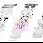 Save The Boobees Boo Bees Breast Cancer Halloween Women  Wine Tumbler