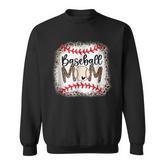 Baseball Mom Leopard Funny Softball Mom Mothers Day 2022  Men Women Sweatshirt Graphic Print Unisex
