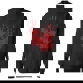 Blood Hand Costume I Bleed Killer Zombie Halloween Party Men Women Sweatshirt Graphic Print Unisex