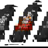 Chillin With My Creeps Funny Cat Horror Movies Serial Killer  Men Women Sweatshirt Graphic Print Unisex