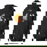 Funny Halloween Gamer Pumpkin Eating Ghost Gaming Costume Men Women Sweatshirt Graphic Print Unisex