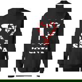 I Heart Santa Candy Cane T-Shirt Graphic Design Printed Casual Daily Basic Sweatshirt