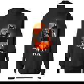 Killer Halloween Scary Moon Black Cat With Knife Pumpkin  Men Women Sweatshirt Graphic Print Unisex