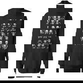 Skeleton Dance Graph Figures Equation Math Teacher Halloween  Men Women Sweatshirt Graphic Print Unisex