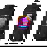 Tropical Flamingo Vaporwave 80S Synthwave Summer Vaporwave Sweatshirt