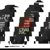 Vintage Old American Flag Think While Its Still Legal  Sweatshirt
