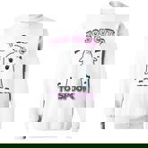 Too Cute To Spook Lovely Ghost Girl Halloween  Sweatshirt