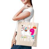 Kids 9 Year Old I Am 9 Years Old And Llamazing Llama 9Th Birthday  Tote Bag