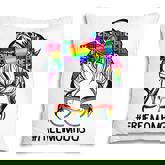 Free Mom Hugs Messy Bun Lgbt Pride Rainbow  V4 Pillow