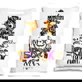 Groovy One Spooky Mama Messy Bun Women Witch Mom Halloween  Pillow