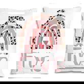 Kids 5 Year Old Leopard Rainbow Birthday Party Cute Girl 5Th Gift  Pillow