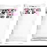 Kids Sister Of The Birthday For Girl Cow Farm Birthday Cow Girls  Pillow