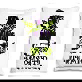 Momster  Womens Halloween Messy Bun Mom Ster  V5 Pillow