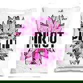 Pink Out Breast Cancer Awareness Sunflower Pink  Pillow