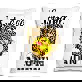Softball Auntie Leopard Game Day Aunt Mother Softball Lover  Pillow