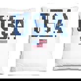 Usa  Women Men Kids Patriotic American Flag Distressed  Pillow
