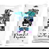 Womens Stepmom Life Leopard Tie Dye Messy Bun Mothers Day Women  Pillow