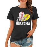 Baseball Softball Ball Heart Grandma Mothers Day Women T-shirt