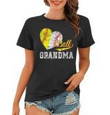 Baseball Softball Ball Heart Grandma Mothers Day  Women T-shirt