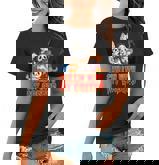 Chillin With My Creeps Funny Cat Horror Movies Serial Killer  Women T-shirt