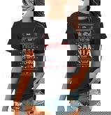 Christmas Be Nice To The Nurse Santa Is Watching Ugly Christmas Sweater Women T-shirt