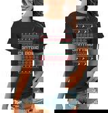 Christmas Santa Paws Ugly Christmas Sweater Graphic Design Printed Casual Daily Basic Women T-shirt