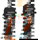 Dabbing Santa Claus Ugly Christmas Sweater Design Graphic Design Printed Casual Daily Basic Women T-shirt